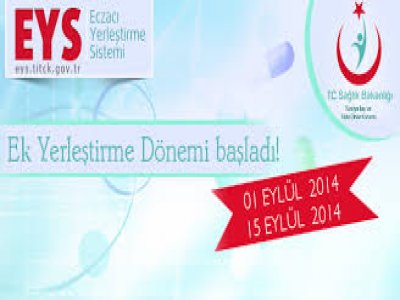  EYS EK YERLEŞTİRME DÖNEMİ BAŞLADI 