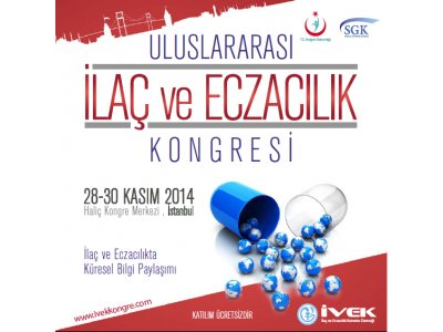  Uluslararası İlaç ve Eczacılık Kongresi Kasım'da 