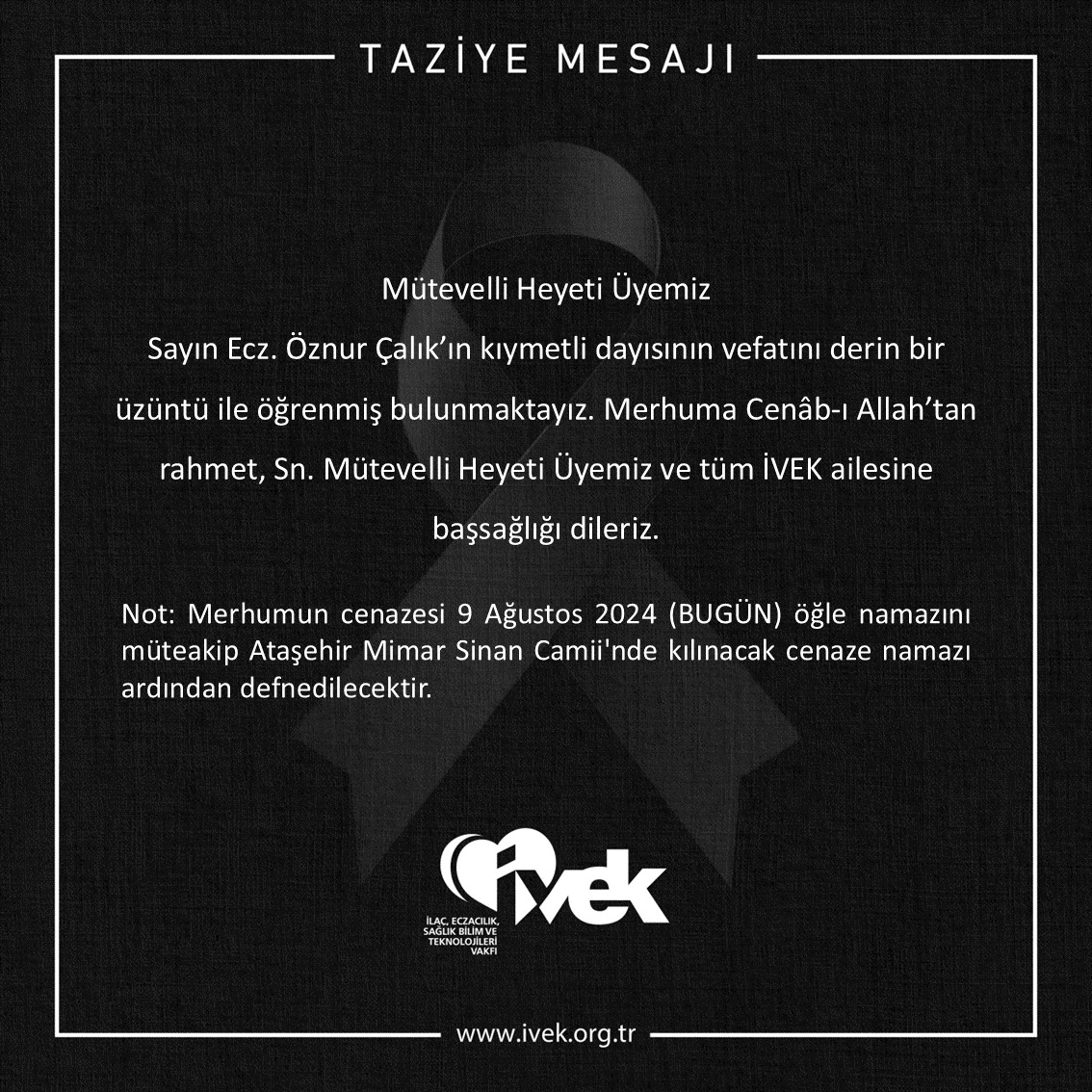  Taziye Mesajı 