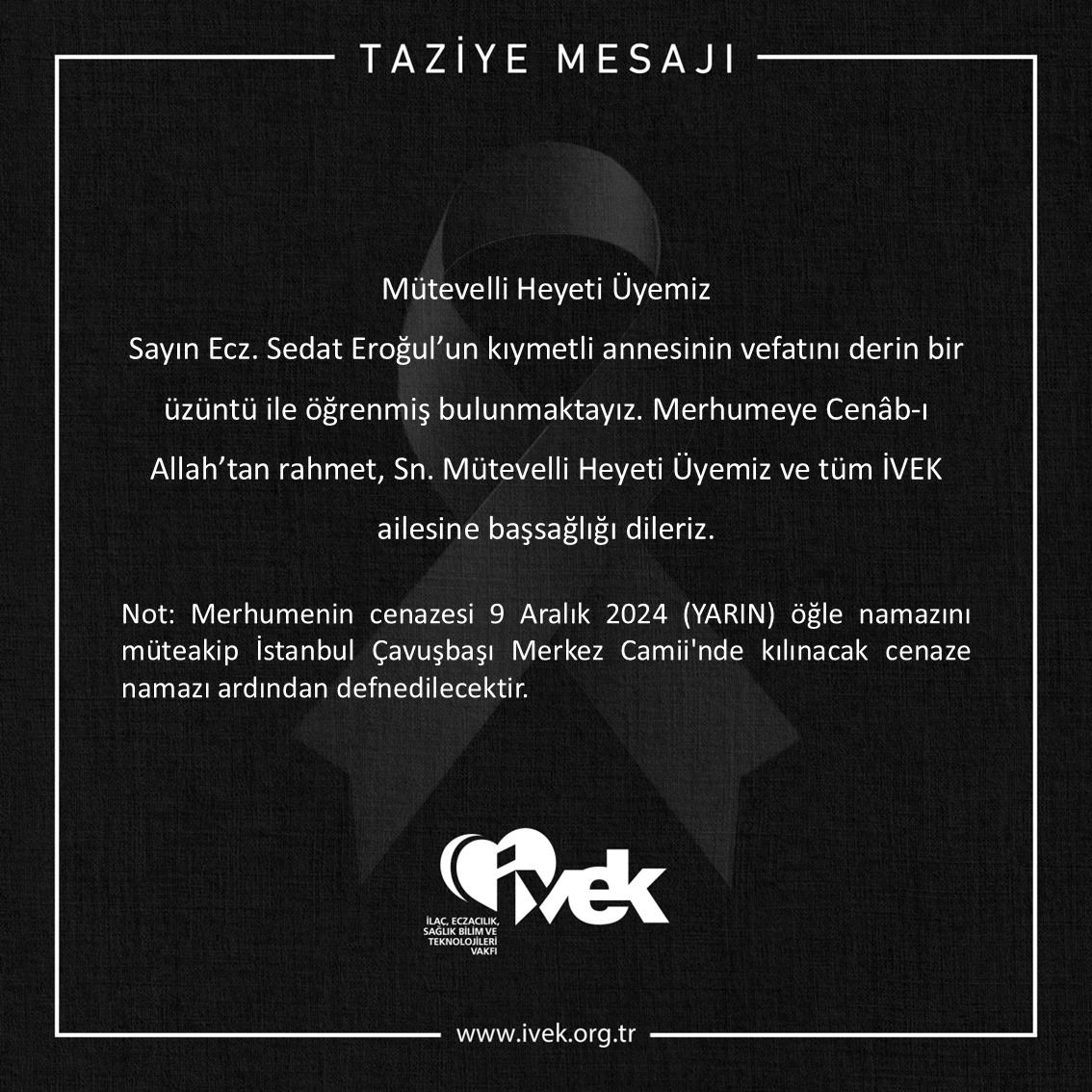  Taziye Mesajı 