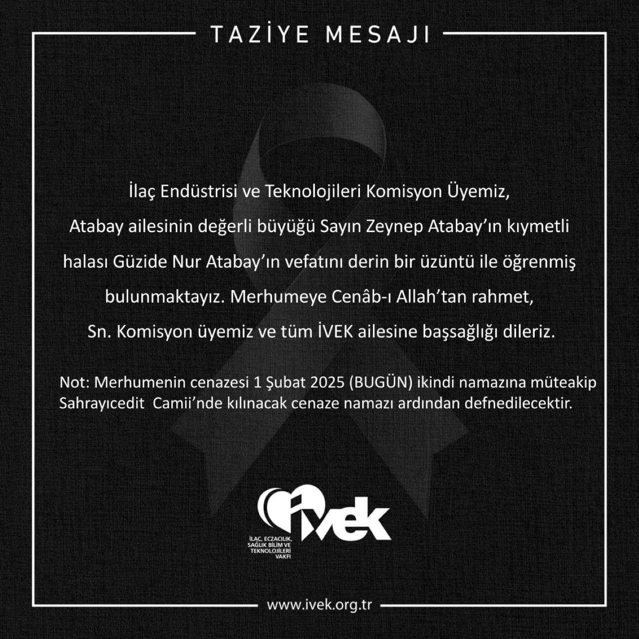  Taziye Mesajı 